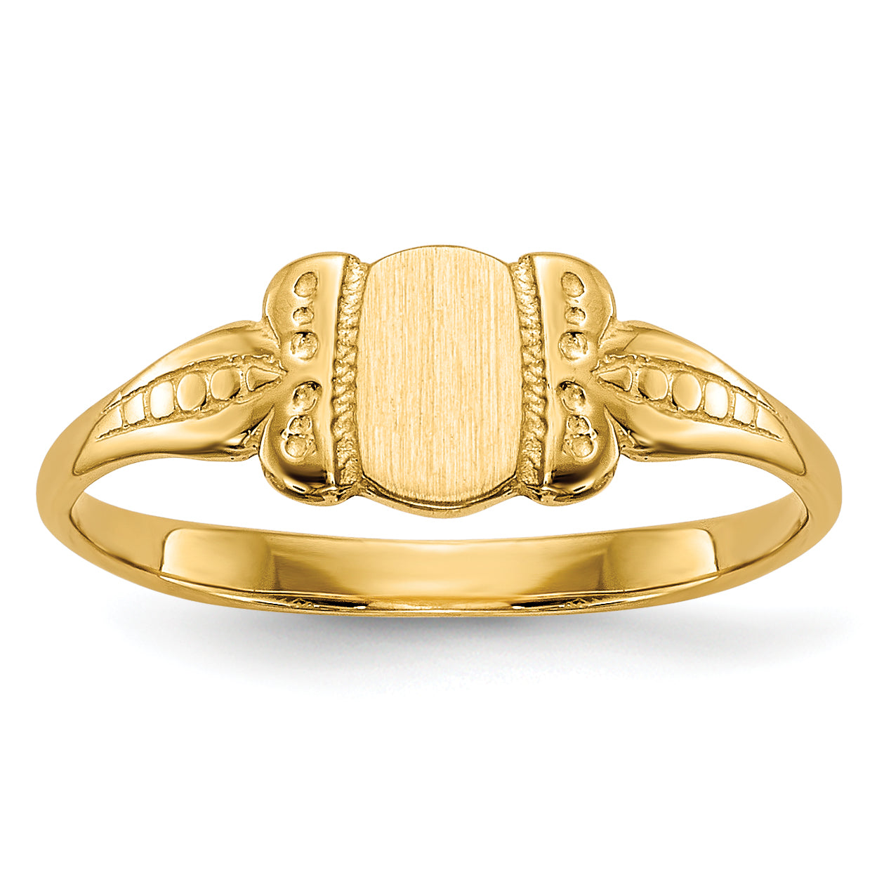 14k Childs Signet Ring