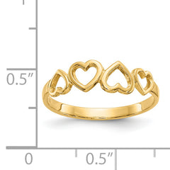 14k Heart Ring