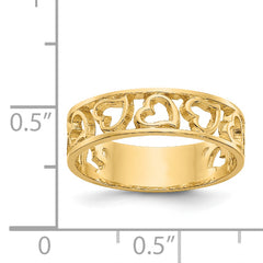 14k Heart Ring