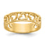 Hearts Ring in 14K Yellow Gold, 5mm, Size 6 - Sophia Jewelers
