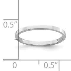 14k White Gold Polished Baby Ring