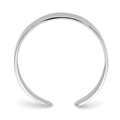 14k White Gold Polished Adjustable Toe Ring