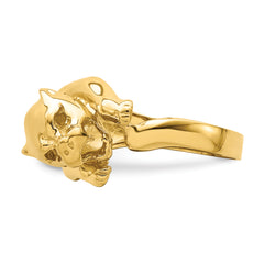 14k Polished Jungle Cat Ring