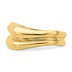 14k Polished Banded Dome Ring