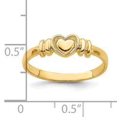 14k Polished Heart Ring