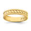 Leaf Engraved Thumb Ring in 14K Yellow Gold, Size 9 - Sophia Jewelers