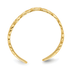 14k Adjustable Heart Toe Ring