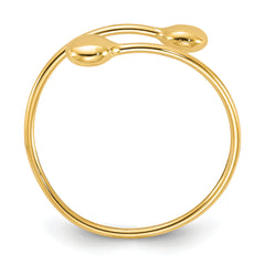 14K Polished Adjustable Fashion Ring