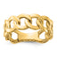 Men's Curb Link Ring in 10K Yellow Gold, Size 10 - Sophia Jewelers
