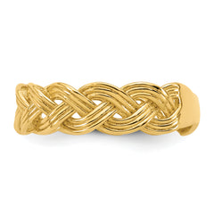 14k Polished Fancy Braided Size 7 Ring