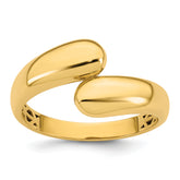 14K Polished Size 7 Bypass Ring