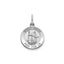 Round St. Roch Medal in Sterling Silver, 13.25mm Satin - Sophia Jewelers