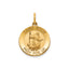 Round St. Roch Medal in Gold-Plated Sterling Silver - Sophia Jewelers