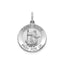 Round St. Roch Medal in Sterling Silver, 16.25mm Satin - Sophia Jewelers