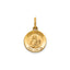 Round St. Theresa Medal in 14K Yellow Gold, 11.5mm - Sophia Jewelers
