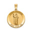 Round St. Thomas Medal in 14K Yellow Gold, 20.25mm - Sophia Jewelers