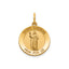Round St. Thomas Medal in 14K Yellow Gold, 16.25mm - Sophia Jewelers