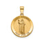 Round St. Thomas Medal in 14K Yellow Gold, 18.25mm - Sophia Jewelers