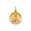 Round St. Vincent Medal in 14K Yellow Gold, 14.5mm - Sophia Jewelers