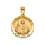 Round St. Jude Thaddeus Medal in 14K Yellow Gold - Sophia Jewelers