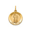 Round St. Michael Medal in 14K Yellow Gold - Sophia Jewelers