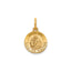 Round St. Anne-Spanish Medal in Gold-Plated Sterling Silver, 11.5mm - Sophia Jewelers