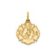 St Florian Badge Pendant in 14K Yellow Gold, 15mm - Sophia Jewelers