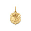 St Michael Badge Pendant in 14K Yellow Gold, 14.5x12mm - Sophia Jewelers