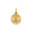 Round Caridad Del Cobre Medal in 14K Yellow Gold, 11.5mm - Sophia Jewelers