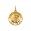 Round St. Catherine Medal in Gold-Plated Sterling Silver - Sophia Jewelers