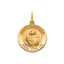 Round St. Charles Medal in 14K Yellow Gold, 16.25mm - Sophia Jewelers