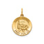 Round St. Daniel Medal in 14K Yellow Gold, 16.25mm - Sophia Jewelers