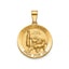 Round St. Daniel Medal in 14K Yellow Gold, 18.25mm - Sophia Jewelers