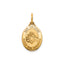 Oval St. Anthony-Spanish Medal in 14K Yellow Gold, 15x11.5mm - Sophia Jewelers