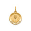 Round St. Edward Medal in 14K Yellow Gold, 14.5mm - Sophia Jewelers