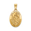 Oval St. Christopher-Spanish Medal in 14K Yellow Gold, 20x14mm - Sophia Jewelers