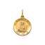 Round St. Elizabeth Medal in Gold-Plated Sterling Silver - Sophia Jewelers