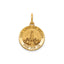 Our Lady of Fatima Medal in 14K Yellow Gold, 14.5mm - Sophia Jewelers