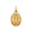 Our Lady of Guadalupe-Spanish Medal in 14K Yellow Gold, 16.5x12mm - Sophia Jewelers