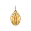 Oval St. Jude Thaddeus Medal in 14K Yellow Gold, 16.5x12mm - Sophia Jewelers