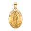 Oval St. Jude Thaddeus Medal in 14K Yellow Gold, 23x16mm - Sophia Jewelers