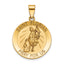 Round St. Florian Medal in 14K Yellow Gold, 22mm - Sophia Jewelers