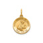 St. Francis of Assisi Medal in 14K Yellow Gold, 14.5mm - Sophia Jewelers