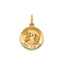 Round St. Gabriel Medal in 14K Yellow Gold, 13.25mm - Sophia Jewelers