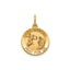 Round St. Gabriel Medal in 14K Yellow Gold, 14.5mm - Sophia Jewelers