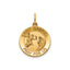 Round St. Gabriel Medal in 14K Yellow Gold, 16.25mm - Sophia Jewelers