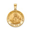 Round Holy Scapular Medal in 14K Yellow Gold - Sophia Jewelers