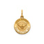 Round Holy Spirit Medal in 14K Yellow Gold, 13.25mm - Sophia Jewelers