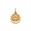 Round Holy Trinity Medal in 14K Yellow Gold, 11.5mm - Sophia Jewelers