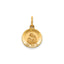 Round St. Joseph Medal in 14K Yellow Gold, 11.5mm - Sophia Jewelers